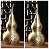 Calabaza de la Fortuna de Latón de Lujo con Diseño Creativo de los Nueve Dragones Púrpuras y Elemento Fuego, Adorno de Latón para Decoración del Hogar, Calabaza de las Cien Bendiciones