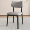 Silla de Comedor de Acero al Carbono Color Crema, Elegante Juego de Mesa y Sillas de Comedor, Silla de Comedor de Diseño para el Hogar, Silla Tapizada de Lujo Ligero de Gama Alta