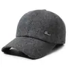 Nuevo Sombrero de Algodón para Hombre de Exterior de Invierno para Personas de Mediana Edad y Mayores Abuelo con Forro de Terciopelo Cálido Gorra de Béisbol Protección Auditiva para Ancianos Protección contra el Frío Gorra Pico de Pato