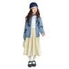Suéteres de Primavera y Otoño para Niñas 2025 Nueva Moda Estilo Coreano para Niñas Niños Medianos y Grandes Casual Suéter Cardigan de Flores Transfronterizo