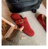 Estilo Influenciador Digital Novos Sapatos Birkenstock de Inverno, Sapatos Casuais Versáteis para Mulheres para Todas as Estações, Sapatos Slip-On de Couro Macio Confortáveis de Duas Vias para Mulheres