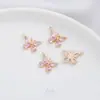 Chapado en Oro de 14K Galvanizado Circonio Colorido Super Hada Mariposa Colgante DIY Pulsera Hecha a Mano Collar Pendientes Joyería Colgante Colgante