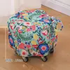 Nuevo taburete de cambio de zapatos de tela vintage para uso en el hogar en la sala de estar, taburete engrosado, taburete redondo, taburete bajo, taburete reposapiés para sofá, taburete de mesa de café