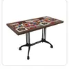 Mesa y Silla de Cafetería Retro Combinación Muebles para Catering Cabina Comercial Sofá Mesa para Tienda de Postres y Té con Leche Restaurante Americano Occidental