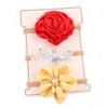 Set de Diademas Florales de Nylon para Niños, Transfronterizo Europeo y Americano, Nuevo Producto, Diadema Ultra Suave Sin Costuras para Bebés