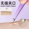 Pinzas de acero inoxidable de alta precisión para cejas, pinza para cejas, pinzas pequeñas para depilar barba, rizador de pestañas, herramienta de belleza para dar forma a las cejas en stock