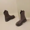 Amazon Europeo y Americano Botas de Mujer Otoño e Invierno Botas de Talla Grande Botas Nuevas Botas Martin Botas de Caña Corta Comercio Exterior Chino Adulto en stock