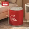 Papelera Creativa de Presión para Uso Doméstico con Tapa, Contenedor de Almacenamiento Grande en Forma de Lata para Sala de Estar, Portapapeles para Baño