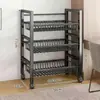 Estante de almacenamiento para cocina, de varios niveles, para verduras, uso doméstico, estante multifuncional para ollas, estante de almacenamiento para microondas, organizador de gabinete de cocina