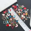 Acessórios de Joias DIY Transfronteiriços Esmalte Estrela de Cinco Pontas Formato de Coração Pingente de Chaveiro de Bolsa Brincos Colar Pulseira Charme