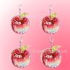 Colgante de Manzana de la Suerte Fruta de la Buena Suerte Llavero Acrílico Explosiones Creativas Lindo Alto Valor de Color Mochila Colgante Pequeño