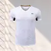 Nuevos Uniformes de Bádminton Yy 2026 para Hombres y Mujeres, Uniformes de Entrenamiento Estampados, Uniformes de Competición de Manga Corta Transpirables de Secado Rápido, Compra Grupal