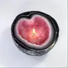 Velas Geodo de Cristal Gladwares Castiçal de Aromaterapia de Cristal Imitação Artesanato de Resina Enfeites