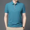 Camiseta de Manga Corta Transpirable de Waffle Estilo Nuevo Verano 2022 Talla Grande Holgada Camiseta Polo de Solapa Fina para Hombre