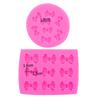 Moño de Azúcar Flip Molde de Silicona para Hornear West Point Decoración de Pastel de Chocolate Adornos DIY Gotas de Gel Cristal