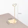 Soporte de Mesa para Tarjeta de Insertar de Metal Restaurante Té de Leche Pantalla de Código QR para Pedir Tarjeta de Código de Pago Tarjeta de Mesa Vertical Plato Producto