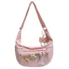 Bolsa tipo dumpling para mujer, estilo japonés, bolso cruzado versátil, bolso cruzado casual de gran capacidad, bolso de hombro para estudiantes, para ir a clase y al trabajo
