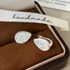 Diseño de Moda Personalizado Transfronterizo, Pendientes Súper Brillantes de Zirconita Incrustada con Forma de Gota de Agua, Pendientes de Lujo Ligero Versátiles de Nicho