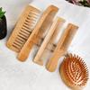Peine de masaje sin manos Nanzhu, mini peine portátil para cabello femenino con bolsa de aire, tamaño pequeño, peine de madera, peine ovalado con forma de huevo, peine con cojín de aire