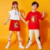 Traje Infantil Hip-hop Niñas Cheerleading Street Dance Traje de Moda Traje de Actuación Estilo Chino para Niños Equipo de Cheerleading