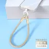 Cordón para teléfono móvil, correa para la muñeca, bandolera corta, para colgar en la espalda, con doble hebilla y anilla, resistente a caídas.