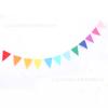 Bandera triangular de fieltro de colores, bandera colorida para fiesta de cumpleaños, guirnalda, decoración para habitación de niños de jardín de infantes, bandera triangular de tela sin polvo