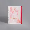 Bolsa de Hojas Sueltas Transparente con Cremallera y Agujeros de Lentejuelas A4A5A6 Bolsa para Documentos Impermeable Esmerilada Ecológica Bolsa para Documentos con Separadores