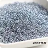 Super-Excelente 2 mm Hielo Imitación Jade Núcleo Teñido Vidrio Cuentas de Arroz Imitación Checo Crema Vidrio Cuentas para Pulsera Anillo DIY