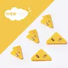 Clip Triangular de Esquina Estilo Japonés Sencillo, Clip Transparente Mate, Clip para Almacenamiento de Papeles de Examen y Documentos de Estudiantes, Clip para Bordes Anti-Rizado