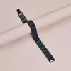 Pulsera Magnética Ancha con Patrón Agrietado de Venta Caliente en Comercio Exterior Europeo y Americano para Hombres, Pulsera Magnética Electrochapada de Aleación Ecológica Accesorios al por Mayor