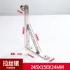 Haste de Secagem de Roupas Montada na Lateral de Aço Inoxidável Suporte Triangular para Varanda Parede Externa Instalação Fixa Fora da Janela de Sacada Haste Única Haste Dupla Suporte Triangular