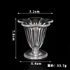 Plástico simulación gran flor de ciruelo Taza modelo juguete DIY comida y juego Taza para pastel Taza para helado Material Accesorios Mayoreo
