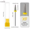 Amazon Cabezal de Acero de Tungsteno 5 en 1 para Remover y Pulir Uñas con Dientes en la Parte Superior para Remover Esmalte, Piel Muerta y Callosidades Duras, Cabezal de Pulido Cónico