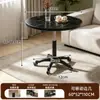 Mesa redonda simple personalizada para sala de estar en casa con ruedas, altura ajustable, adecuada para balcón, mesa auxiliar de ocio, recepción de oficina y mesa de reuniones