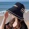 Sombrero de Sol para Mujer con Ala Grande Sentido de la Moda Plegable Sombrero de Sol al Aire Libre con Parte Superior Abierta Muestra la Cara Sombrero de Pescador Pequeño Cuerda a Prueba de Viento