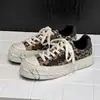 Tênis casuais de lona estilo americano retrô para homens, novo modelo de verão, design de nicho, tênis de cano baixo camuflados, sapatos masculinos modernos e versáteis