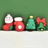 Cola Creme Pai Natal Boneco de Neve DIY Pacote de Material para Capa de Celular Acessórios de Resina Artesanais Acessórios de Cabelo