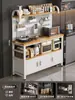 Estante de Almacenamiento para Cocina Multifuncional de Piso para el Hogar Contra la Pared Encimera Estante de Almacenamiento para Horno de Microondas Ollas y Sartenes Aparador Gabinete