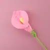 Flor de Rosa Terminada Tejida a Mano Flor de Simulación Flor Tejida Flor Hecha a Mano DIY Tejido de Hilo Ramo de Flores Tejidas Caseras