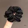 Scrunchie de Bolinhas Estilo Zhao Lusi Versátil Elegante Elástico de Cabelo Corda para Rabo de Cavalo Baixo Acessório de Cabelo de Alta Qualidade Novo Estilo Primavera e Verão