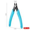 Mini Alicate de Aço Inoxidável Alicate para Joias Alicate de Bico Fino Sem Dentes Material para Artesanato com Contas DIY Ferramentas para Enrolar Joias