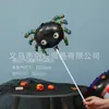 Tema Popular de Halloween con Palo de Mano Pequeño Globo Murciélago Calabaza Araña Bruja Escena Decoración Arreglo Globo