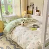 Juego de Tres Piezas 100% Algodón Puro para Dormitorio Estudiantil Modelo Nuevo 2026 Litera de Dormitorio Juego de Cuatro Piezas de Funda de Edredón y Sábana Ajustable 100% Algodón Puro