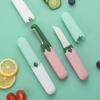 Celebridad de Internet Pelador Plegable Casero de Doble Cabezal Dos en Uno Cuchillo para Frutas Pelador Portátil Pelador de Frutas y Verduras