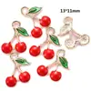 Accesorios de Aleación para Joyería DIY, Colgantes de Frutas y Verduras con Goteo de Aceite, Colgantes para Collar, Accesorios para Aretes W207