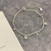 Colar Gota D'água em Prata de Lei S925 Feminino Design de Nicho Corrente para Clavícula com Franja de Alta Qualidade Moda Elegante Luxo Acessível Presente para Melhores Amigas