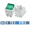 Etl Padrão Americano Kcd4 Interruptor de Barco 4 Pinos 2 Velocidades Rocker Amarelo Interruptor de Alimentação Corrente Alta 16A250V