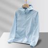 Ropa tejida transpirable con protección solar UPF50+ 2025 para hombres y mujeres, Chaqueta individual de color liso con logotipo impreso, Ropa de protección solar para hombres y mujeres, Mismo estilo