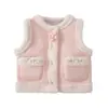[Infrarrojo Lejano Antibacteriano] Chaleco para Niñas Ropa con Forro de Polar para Otoño e Invierno Ropa Exterior Elegante para Niños Grandes Chaleco de Invierno para Bebé