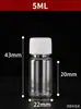 En Stock Al Por Mayor Botellas de Plástico Transparentes de 100 ml, Botellas Dispensadoras de Líquido Pet Vacías, Botellas con Tapa Blanca de Boca Pequeña para Aceites Esenciales